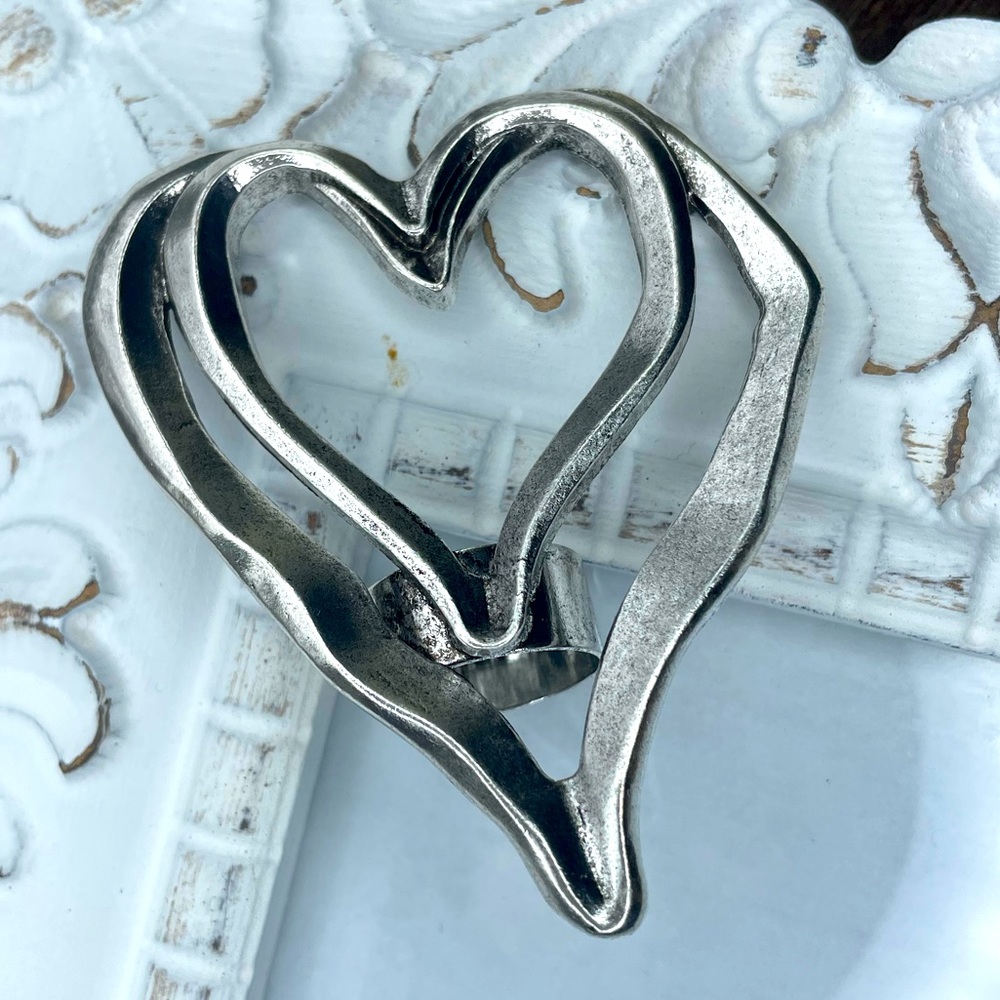 New ~ Heart Oversized Earrings